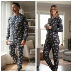 Arborist Set Of 2 Adult Onesie Unisex Medium & Large Pajamas